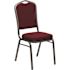 Carnegy Avenue Fabric Stackable Chair in Burgundy