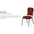 Carnegy Avenue Fabric Stackable Chair in Burgundy