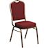 Carnegy Avenue Fabric Stackable Chair in Burgundy