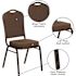 Carnegy Avenue Fabric Stackable Chair in Brown