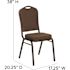 Carnegy Avenue Fabric Stackable Chair in Brown