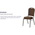 Carnegy Avenue Fabric Stackable Chair in Brown