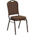 Carnegy Avenue Fabric Stackable Chair in Brown