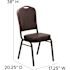 Carnegy Avenue Vinyl Stackable Chair in Brown