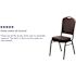 Carnegy Avenue Vinyl Stackable Chair in Brown