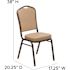 Carnegy Avenue Vinyl Stackable Chair in Tan