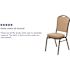 Carnegy Avenue Vinyl Stackable Chair in Tan