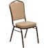 Carnegy Avenue Vinyl Stackable Chair in Tan