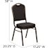 Carnegy Avenue Fabric Stackable Chair in Black