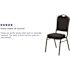 Carnegy Avenue Fabric Stackable Chair in Black