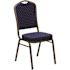 Carnegy Avenue Fabric Stackable Chair in Navy Blue