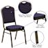Carnegy Avenue Fabric Stackable Chair in Navy Blue