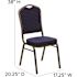 Carnegy Avenue Fabric Stackable Chair in Navy Blue
