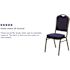 Carnegy Avenue Fabric Stackable Chair in Navy Blue