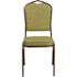 Carnegy Avenue Moss Fabric/Gold Vein Frame Stack Chair
