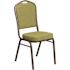 Carnegy Avenue Moss Fabric/Gold Vein Frame Stack Chair