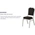 Carnegy Avenue Fabric Stackable Chair in Black