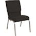 Carnegy Avenue Fabric Stackable Church Chair in Black