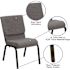 Carnegy Avenue Fabric Stackable Chair in Gray