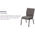 Carnegy Avenue Fabric Stackable Chair in Gray