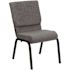 Carnegy Avenue Fabric Stackable Chair in Gray