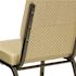 Carnegy Avenue Fabric Stackable Chair in Beige