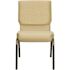 Carnegy Avenue Fabric Stackable Chair in Beige