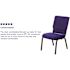 Carnegy Avenue Fabric Stackable Chair in Navy Blue