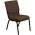 Carnegy Avenue Fabric Stackable Chair in Brown