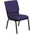 Carnegy Avenue Fabric Stackable Chair in Navy Blue