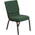 Carnegy Avenue Fabric Stackable Chair in Green