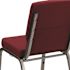 Carnegy Avenue Fabric Stackable Chair in Burgundy