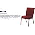 Carnegy Avenue Fabric Stackable Chair in Burgundy