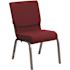 Carnegy Avenue Fabric Stackable Chair in Burgundy
