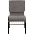 Carnegy Avenue Fabric Stackable Chair in Gray