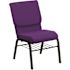 Carnegy Avenue Fabric Stackable Chair in Purple