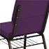 Carnegy Avenue Fabric Stackable Chair in Purple
