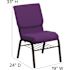 Carnegy Avenue Fabric Stackable Chair in Purple