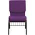 Carnegy Avenue Fabric Stackable Chair in Purple