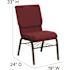 Carnegy Avenue Fabric High Back Stack Chair in Red