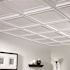 GENESIS 23.75in. X 23.75in. Icon Coffer Lay In Vinyl White Ceiling Panel (Case of 12)