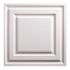 GENESIS 2 ft. x 2 ft. Icon Relief Lay In Vinyl White Ceiling Tile Panel (Case of 12)