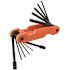 Klein Tools Pro Folding Hex Key Set, 11-Key, SAE Sizes