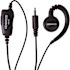 Kenwood C-Ring Ear Hanger with PTT and Mic Single Pin Compatible with PKT-23