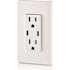 15 Amp 125-Volt Tamper-Resistant Duplex Outlet/30-Watt 6 Amp USB Dual Type-C with Power Delivery In-Wall Charger, White