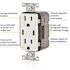 15 Amp 125-Volt Tamper-Resistant Duplex Outlet/30-Watt 6 Amp USB Dual Type-C with Power Delivery In-Wall Charger, White