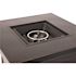 Fire Sense Langhorne 40 in. x 24 in. Square Aluminum LPG Fire Pit in Antique Bronze