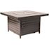 Fire Sense Langhorne 40 in. x 24 in. Square Aluminum LPG Fire Pit in Antique Bronze