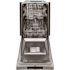 18 in. Top Control 6-Cycle Compact Dishwasher with 2 Racks in Fingerprint Resistant Stainless Steel & Traditional Handle