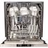 24 in. Top Control Built-In Dishwasher with Satin Stainless Steel Panel and Stainless Steel Tub with Traditional Handle
